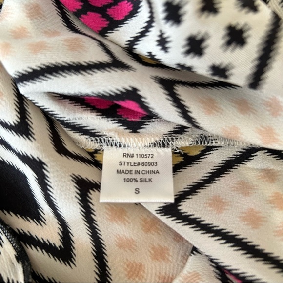 TWELFTH STREET by Cynthia Vincent Silk Print Dress - Picture 9 of 9